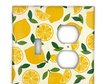 Combo Toggle Outlet Switch Plate Light Switch Cover in Lemonade (292TOC)