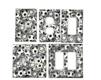 Light Switch Cover Wall Decor Soccer Fan Switch Plate in Goal  (218 midsize)