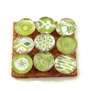 Funky Push Pins  Decorative Push Pins Thumb Tacks Cork Board Pins in The Greens (P31)