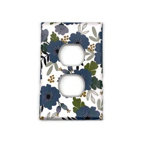Light Switch Cover Wall Décor Switch Plate Switchplate in Ava Blue 082S Outlet