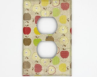 Light Switch Cover Outlet  Wall Decor Switch Plate Switchplate in  An Apple A Day (081O)