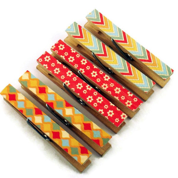 Decorative Clothespins Altered Clothespins Magnetic Clothespins in Free Spirit