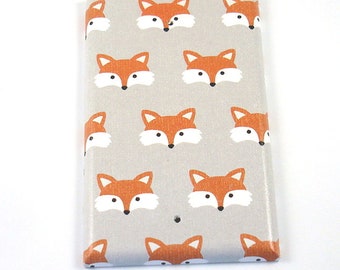 Nursery Blank Light Switch Plate in Little Fox (275B)