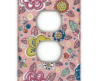 Pink Nursery Outlet Plate in Emma  (230O)