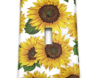 Light Switch Cover Wall Décor Single Switch Plate in Sunflower (102)