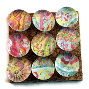 Decorative Glass Push Pins Thumb Tacks Cork Board Pins in Lollipop P79 image 3