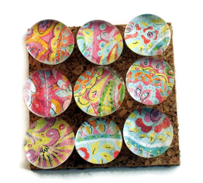 Decorative Glass Push Pins Thumb Tacks Cork Board Pins in Lollipop P79 image 3