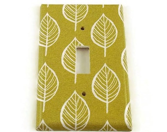 Switchplate Light Switch Plate Switch Cover in  Olive and Leaves  (220S)