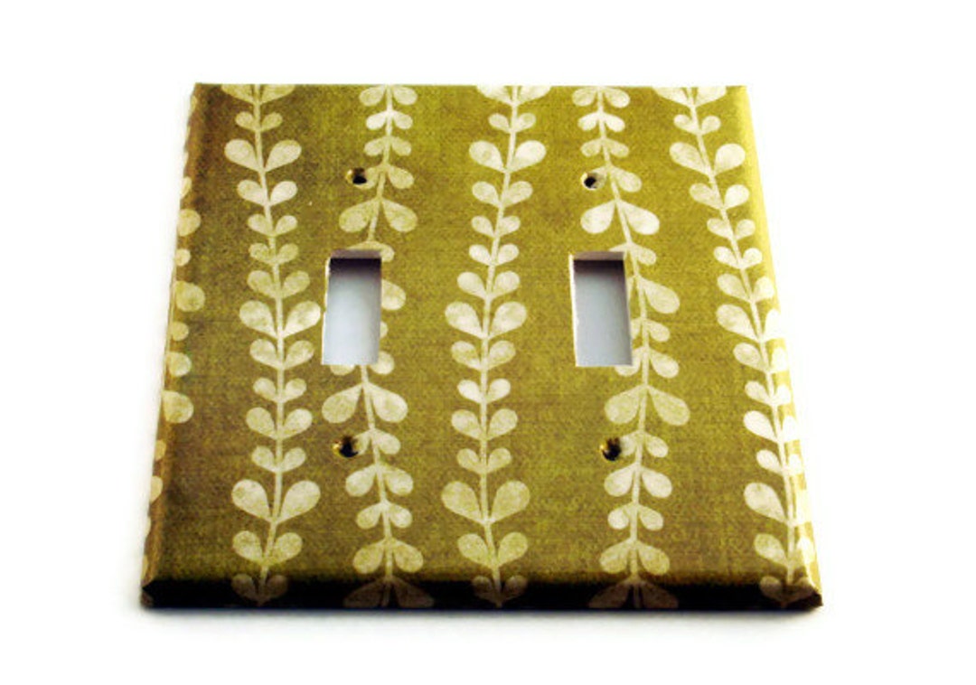 Double Light Switch Cover Wall Decor Switch Plate Switchplate Etsy