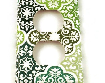 Switchplates Light Switch Cover Wall Decor  Outlet Cover Plate in Verde (213O)