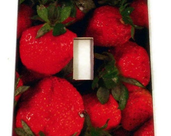 Strawberry Switch Plate Wall Decor Light Switch Cover Switchplate in  Very Berry (249S)