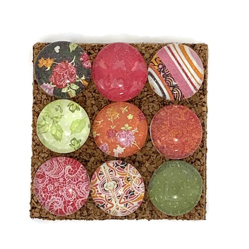 Funky Push Pins Set of 9 Decorative Push Pins Thumb Tacks Cork Etsy