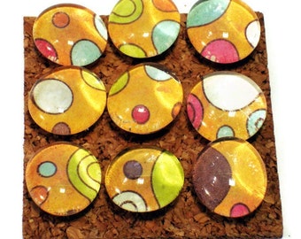 Decorative Funky Push Pins  Thumb Tacks Cork Board Pins  Happy Dance (P36)