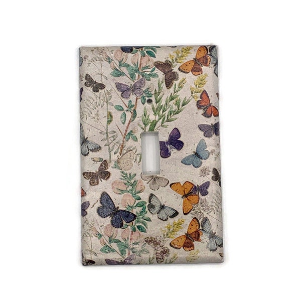 Light Switch Cover Wall Décor Switch Plate in Butterfly Cottage (109)