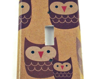 Switchplate Wall Decor  Light Switch Cover Switch Plate  in Sweet Owls (125S)