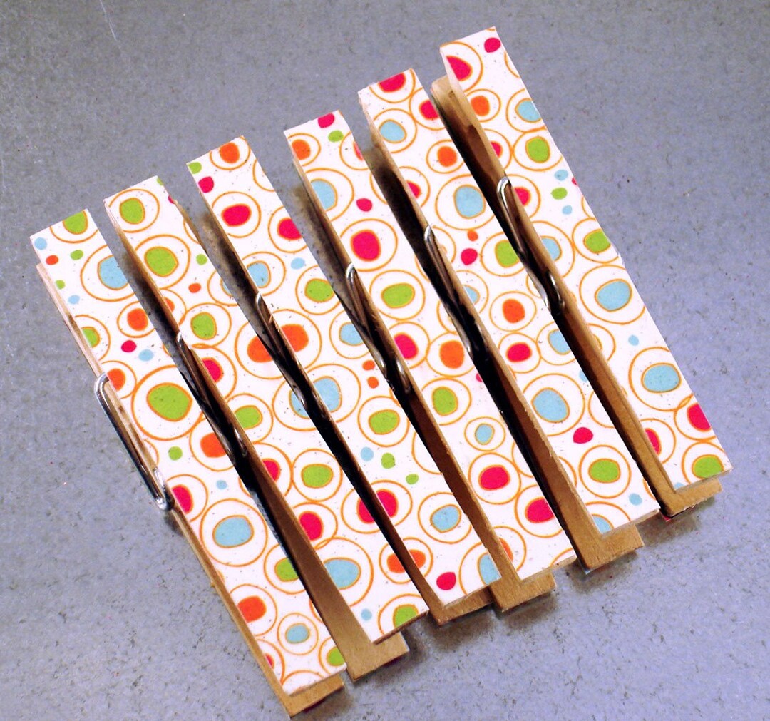Funky Clips Altered Clothespins Funky Clips Decorative Clothespins in Big Top - Etsy