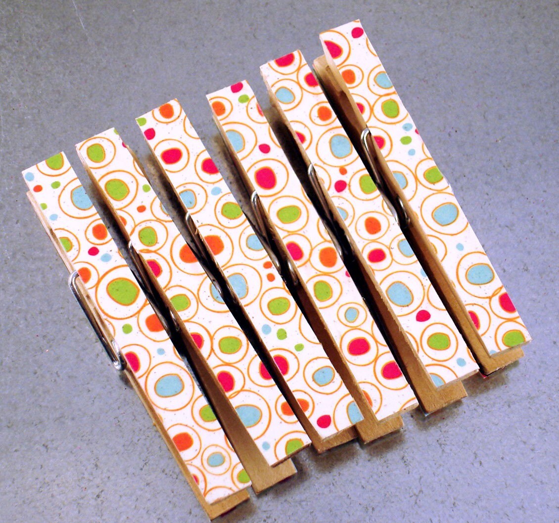 Altered Clothespins Funky Clips Decorative Clothespins in Etsy