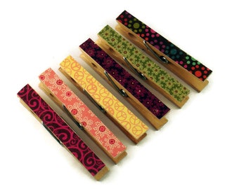 Altered Clothespin  Clips  Decorative  Wooden Clothespins in Dixie Diva