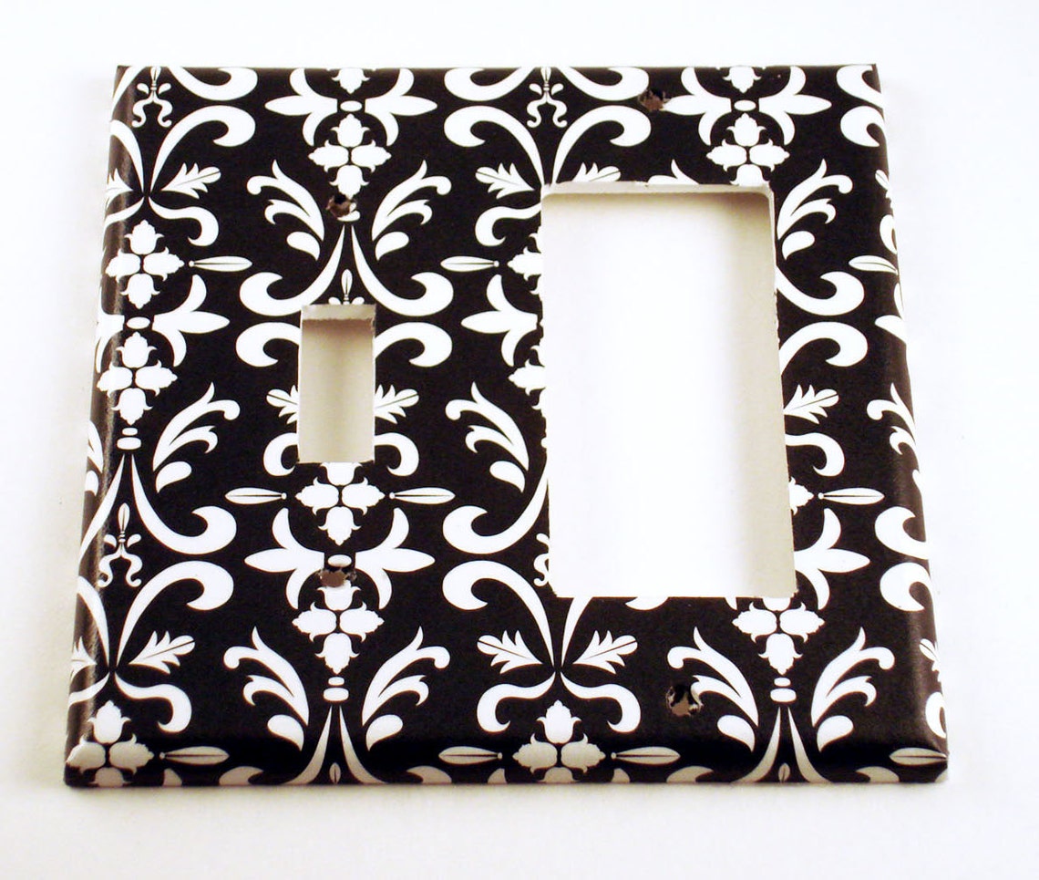 Wall Decor Light Switch Cover Rocker Combo Switchplate in Etsy
