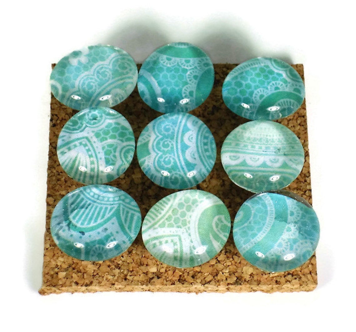 Funky Push Pins Set of 9 Decorative Push Pins Thumb Tacks Cork Etsy