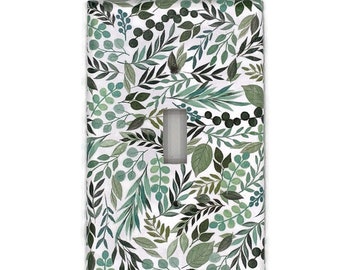 Light Switch Cover Wall Décor Switch Plate in Greenery  (112)