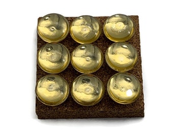 Decorative Glass Push Pins  Thumb Tacks Cork Board Pins in Gold (P116)