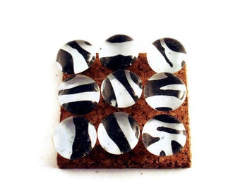 Decorative Push Pins Cork Board Pins in Zebra (P67)