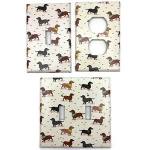 Light Switch  Plate in Dear Doxie (244 mid)