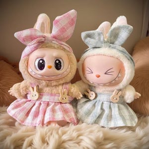 Labubu Doll Clothing Outfit Accessories for 15 cm - 17 cm Stylish Dress For Art Collectible Toy
