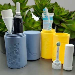 Zahnbürsten Etui - Zahnbürstenbox - 3D gedruckt - personalisierbar Transport- und Reiseetui für Zahnbürsten und Elektrische Zahnbürsten