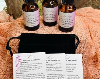 Facial Serums: Hydration Boosting, Rejuvenating Night Serum, Firming and Lifting Serum 15ml