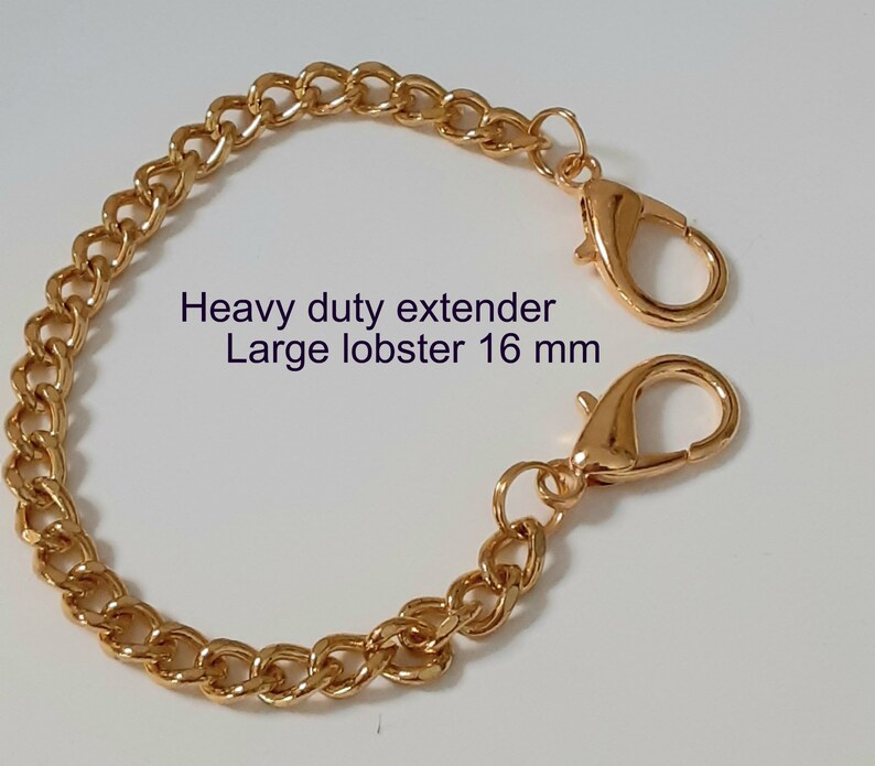 Heavy Duty Extender Chain 2 18 Inch Double Lobster Gold Etsy