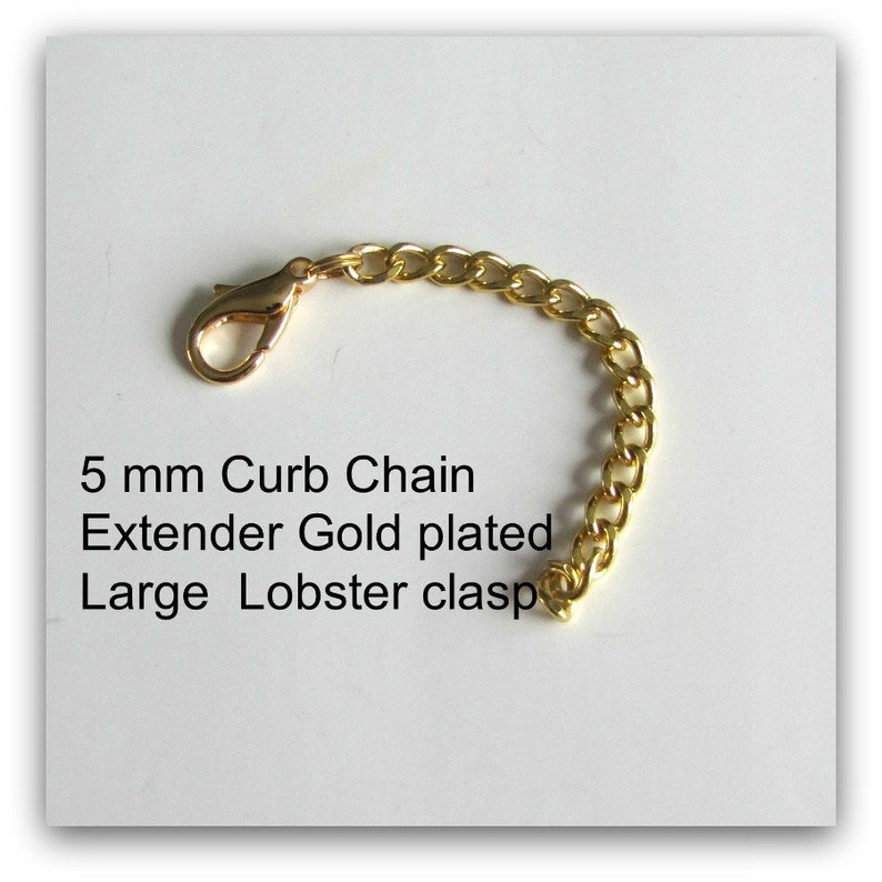 Heavy Duty Extender Chain, 2 6 Inch, Body Jewelry, Gold Plated Anklet