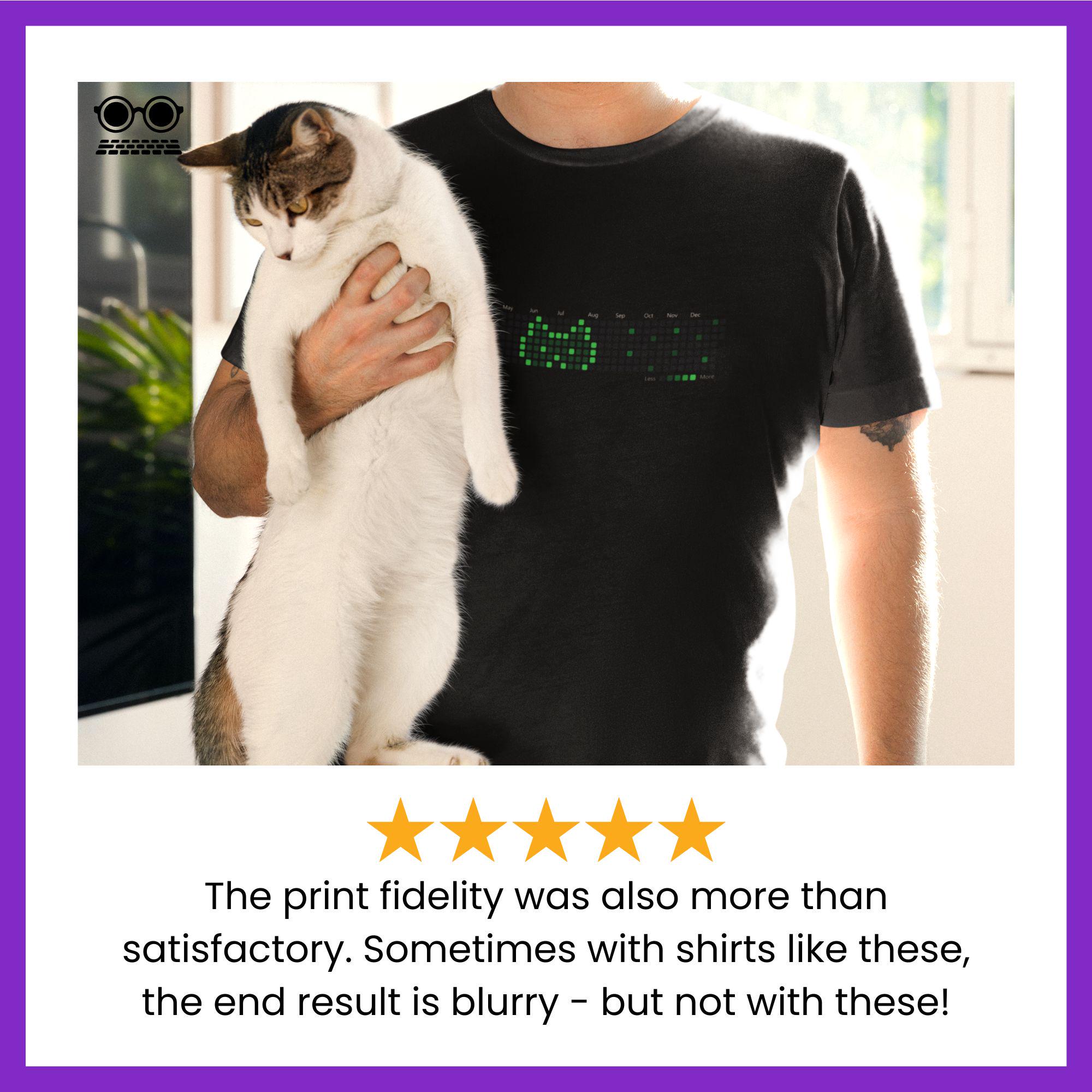 Github Cat | Cat T-shirt Design Using the Github Contribution Graph is ...