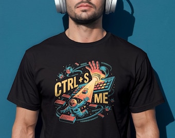 Lustiges Programmier-T-Shirt | STRG + SAVE Me Shirt für Programmierer, Software-Entwickler, Coder, Tech Geeks, Bug-Fixing-Geschenk