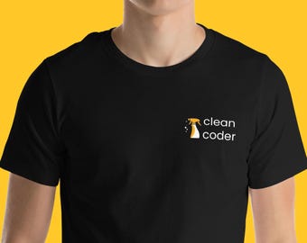 Clean Coder T-Shirt | Software-Entwickler Geschenk, Baumwoll-T-Shirt