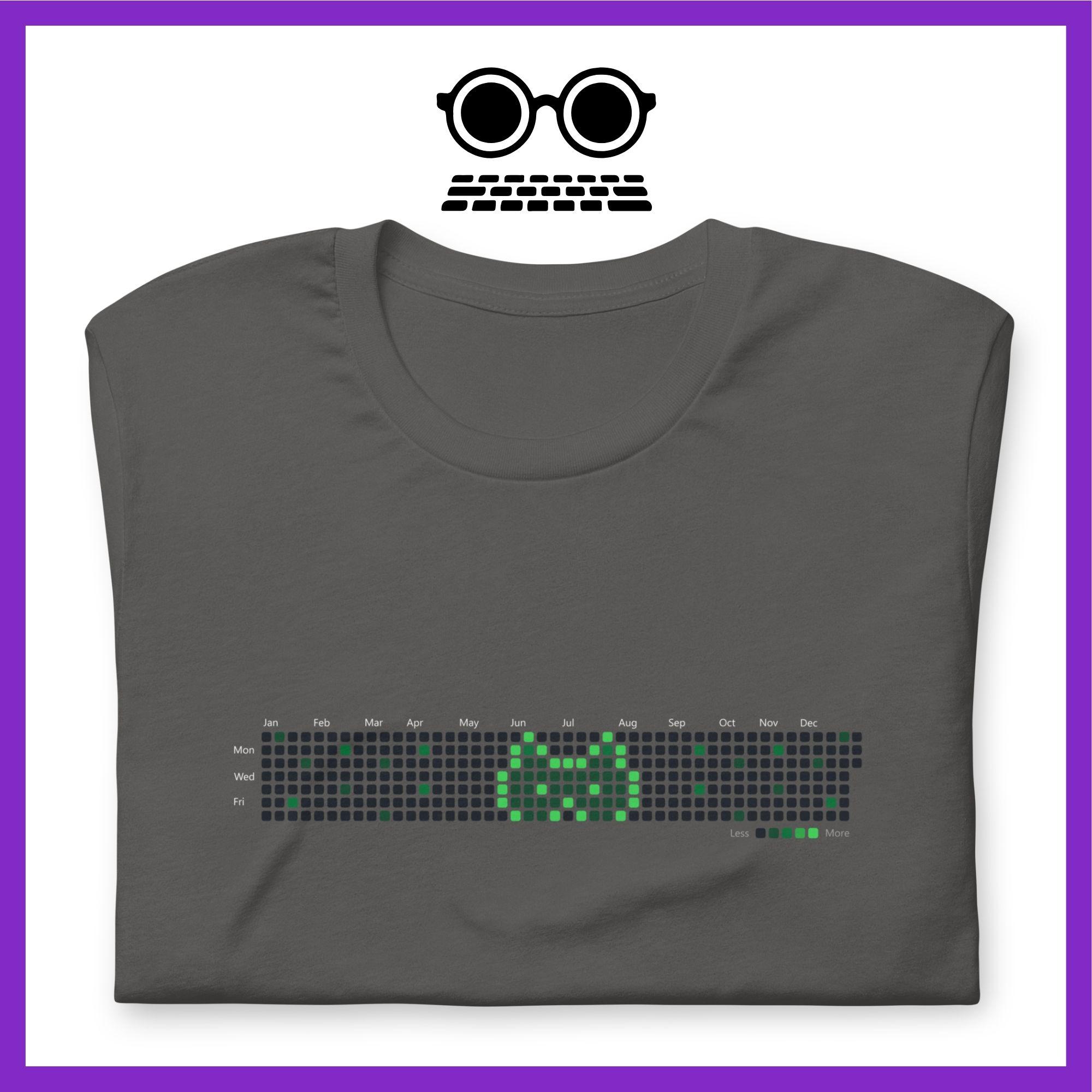 Github Cat | Cat T-shirt Design Using the Github Contribution Graph is ...