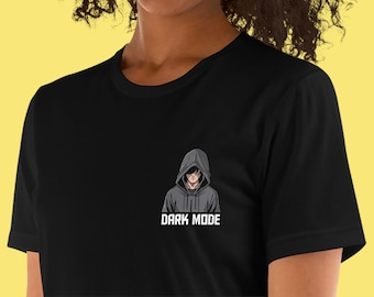Dark Mode Coder T-Shirt | Funny Geek Developer Tee