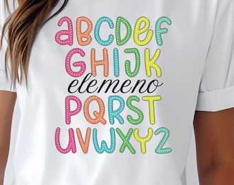 Camiseta ABC para professora, camiseta para professora de jardim de infância, camiseta de volta às aulas, camiseta fofa para professora, camiseta do time de professores, camiseta para pré-escola, presente