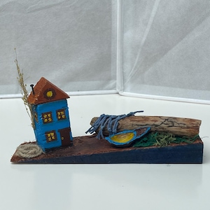 Deco house fisherman&#39;s house blue