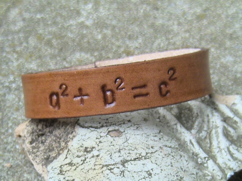 Pythagorean Theorem a2 plus b2 equals c2 5/8 inch wide | Etsy