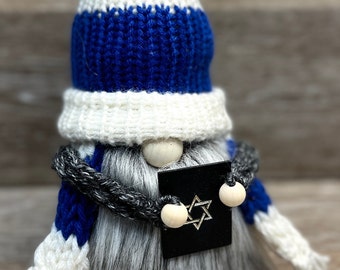 Handmade Rabbi Gnome, Jewish Holiday Decor