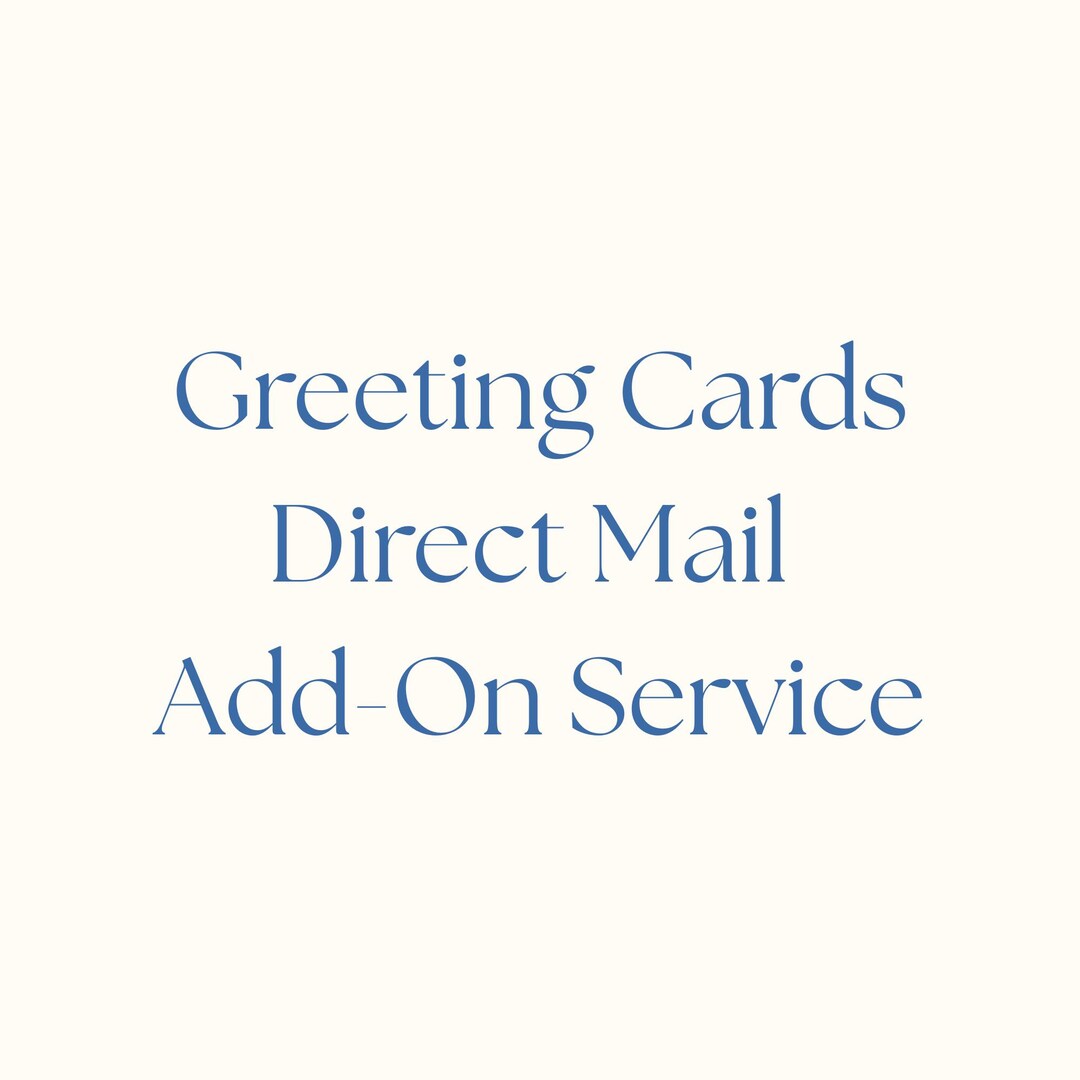 Direct Mail Service Add-on for Greeting Cards | Mail Card Directly to ...