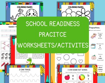 Printable School Readiness Activities Letter Recognition Practice Pre-K Activities Kindergarten Letter Practice Letters Tracing Printables