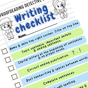 Writing Checklist