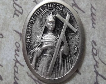 Saint Helen Of The Cross Religious Medal: Patron Of Archaeologists, Difficult Marriages, Converts, & Empresses, Elena De La Cruz Catholic