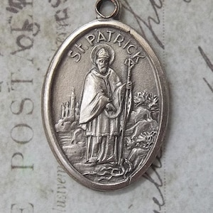 Saint Brigid Protector Of Chicken Farmers, Dairy Workers, Scholars, & Poets And Saint Patrick Patron Saint Of Ireland Holy Italian Medal