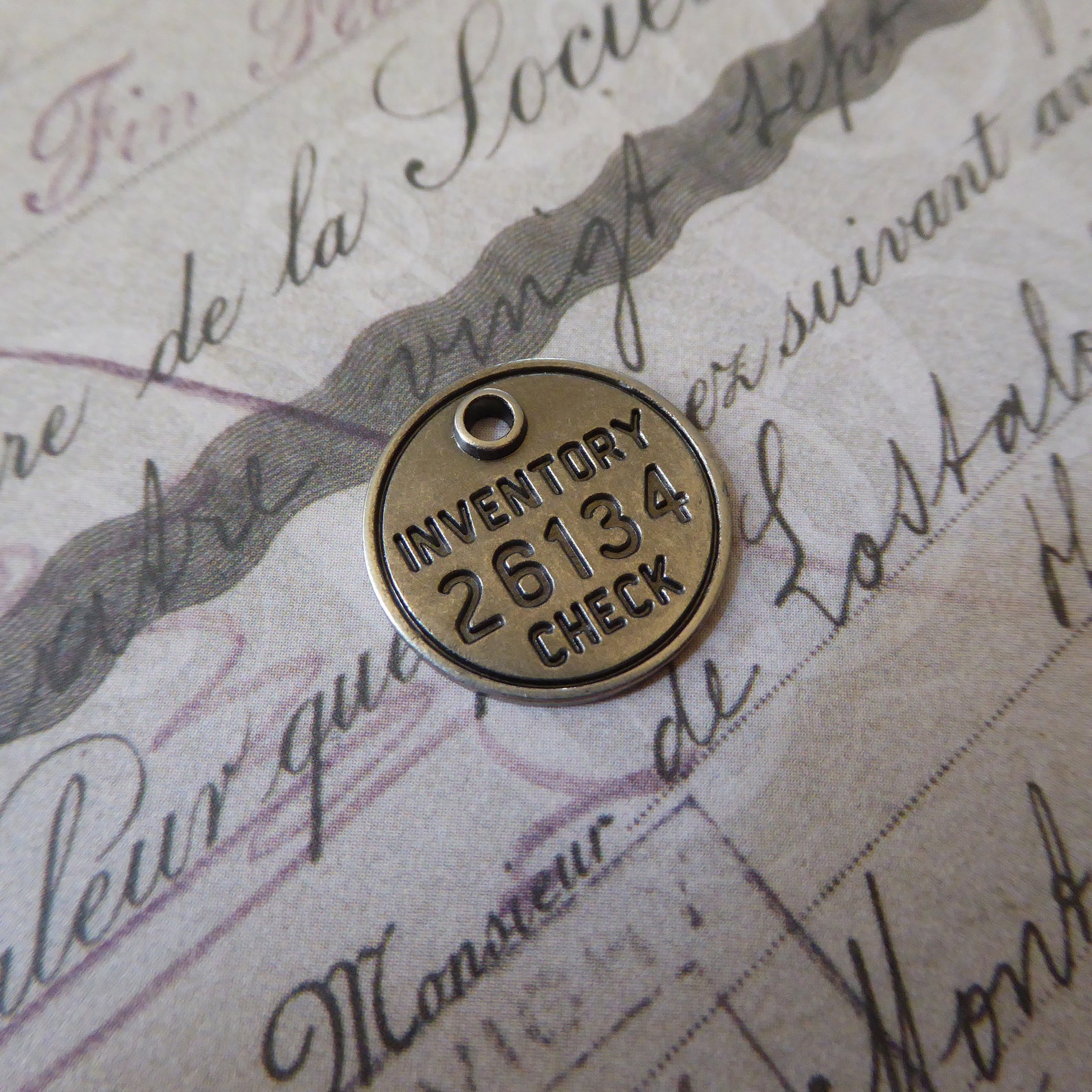 Steel Inventory Check Factory Tag 26134 Industrial Style - Etsy