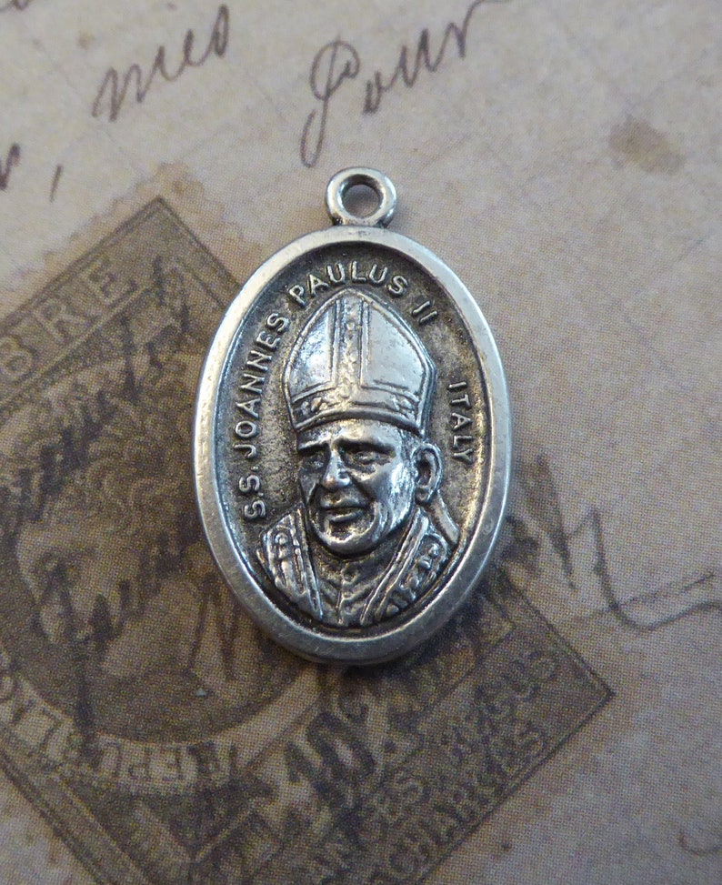 SAINT John Paul II Joannes Paulus Italian Religious Medal - Etsy UK