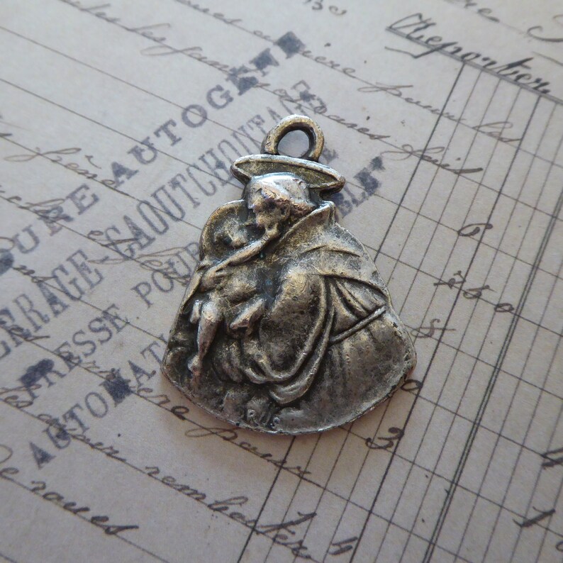 Vintage Saint Anthony of Padua Patron of Lost Things Heavy & Etsy
